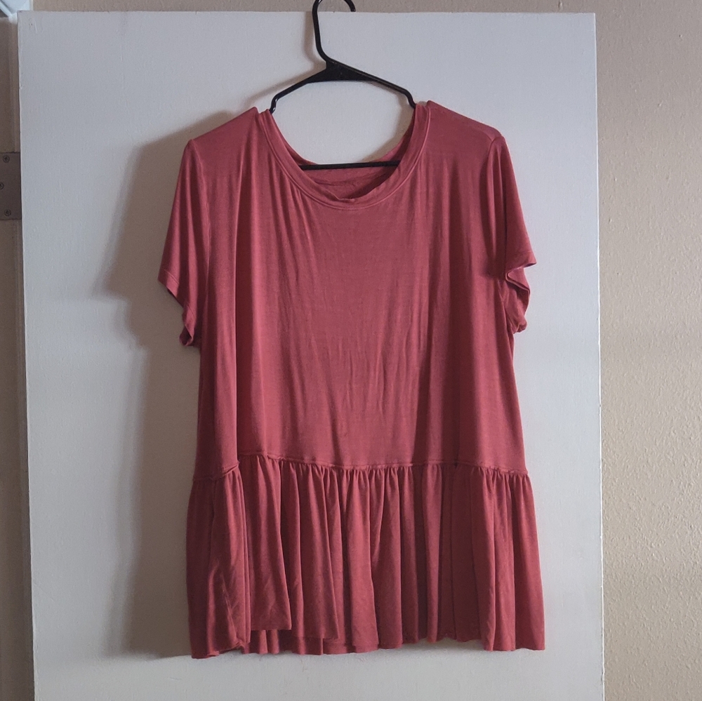 target long peplum t-shirt